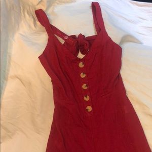 Kendall and Kyle red jumpsuit